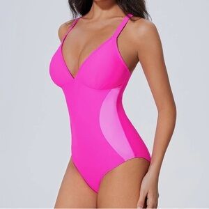 Women's Pink One Piece Swimsuit